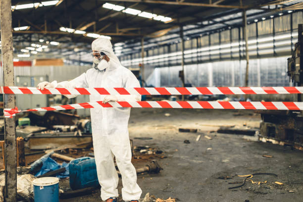 Professional Crime Scene Cleanup technician working in East Rutherford, NJ